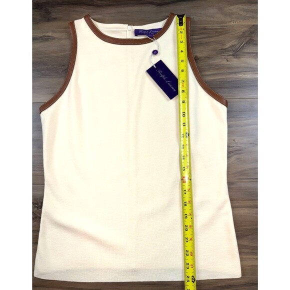 Ralph Lauren Purple Label Cream and Brown Sweater - Picture 4 of 7